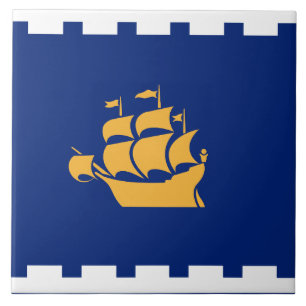 Quebec City Flag Tile