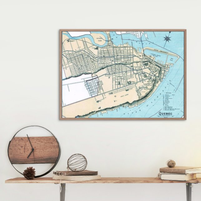 Quebec City Map 1906 Poster (Creator Uploaded)