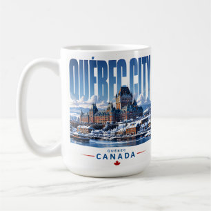 🏰 Quebec City Modern Skyline Style 🏰 Coffee Mug