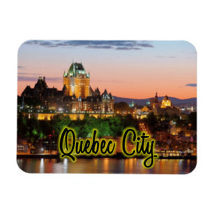 Quebec City night Magnet