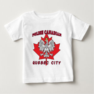 Quebec City Polish Canadian Leaf Baby T-Shirt