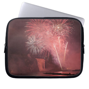 Quebec City, Quebec, Canada. Fireworks at Parc 2 Laptop Sleeve