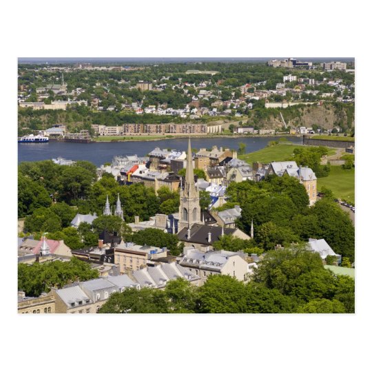 Quebec City, Quebec, Canada. Looking down on the Postcard