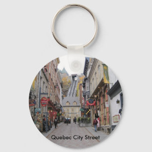 Quebec City Street Keychain