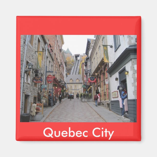 Quebec City Street Magnet (Front)