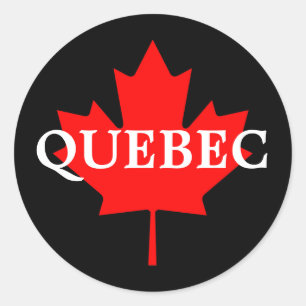 QUEBEC CLASSIC ROUND STICKER