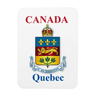 Quebec coat of arms magnet