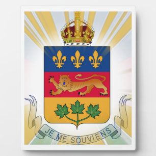 Quebec Coat of Arms Plaque