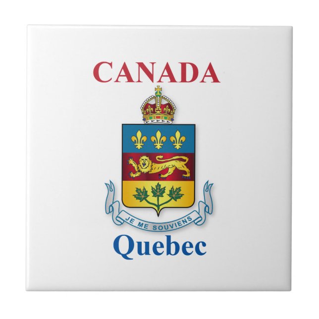 Quebec coat of arms tile (Front)