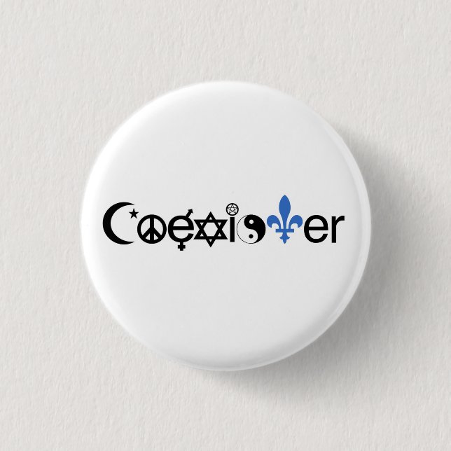 Quebec Coexister button (Front)
