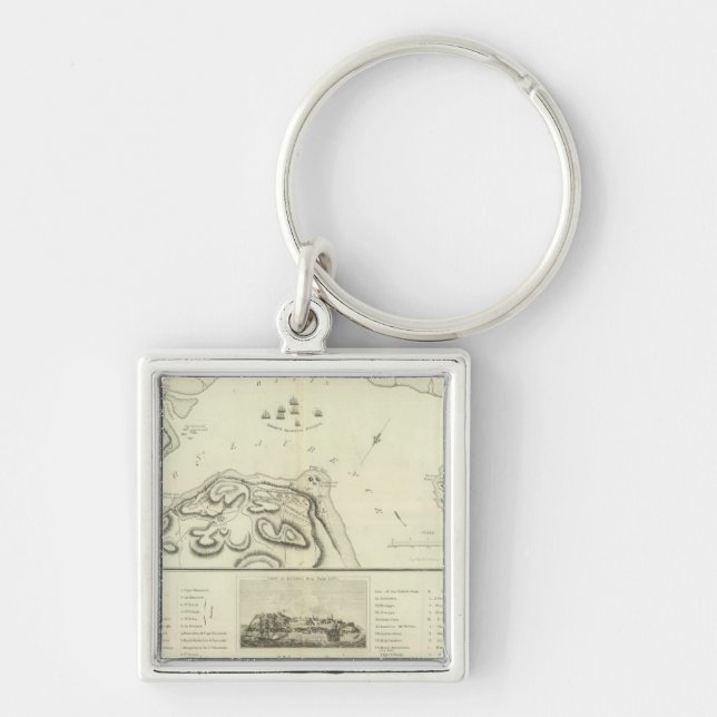 Quebec during the Siege Keychain (Front)