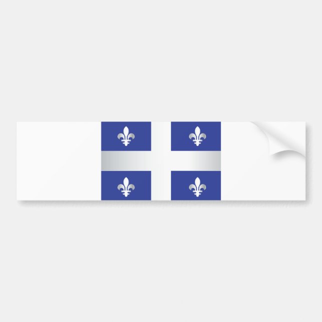 Quebec flag bumper sticker (Front)