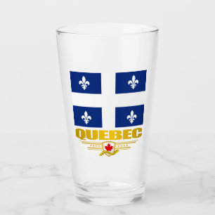 Quebec Flag Glass