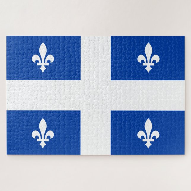 Quebec Flag Jigsaw Puzzle (Horizontal)
