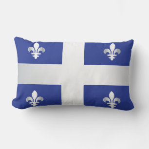 Quebec flag lumbar pillow