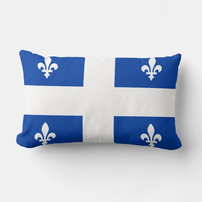 Quebec Flag Lumbar Pillow (Front)