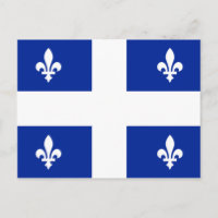 Quebec Flag PQ Qc with fleur de lys