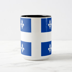 Quebec Flag Two-Tone Coffee Mug
