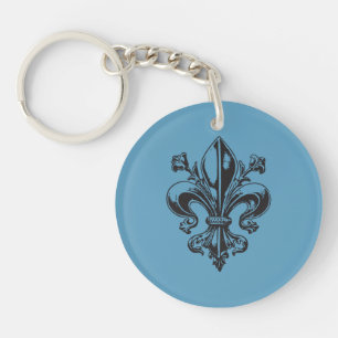 Québec fleur lys élégant Champlain - VOS COULEURS Keychain