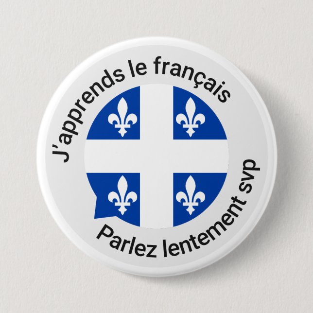 Quebec French beginner button (Front)