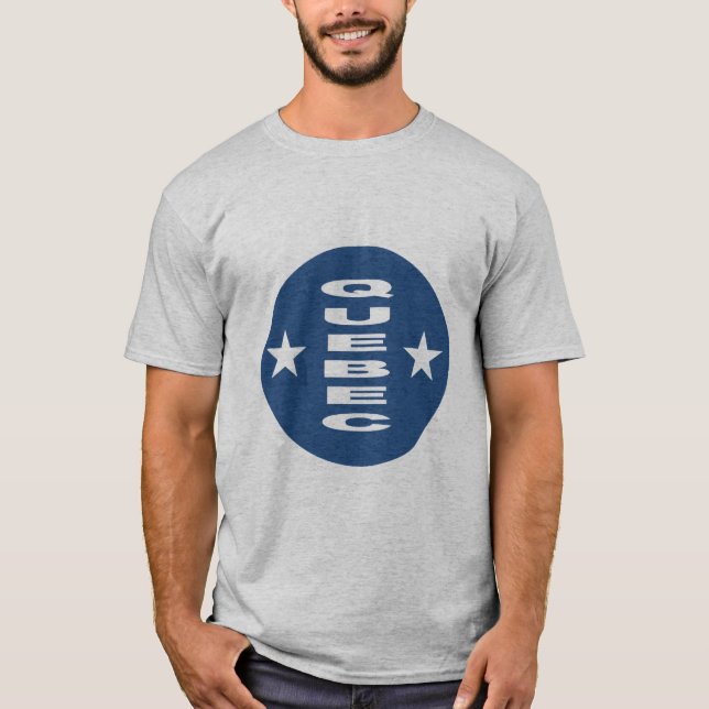 QUEBEC Grey T-shirt for men (Front)