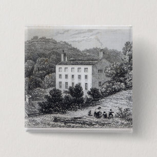 Quebec House 2 Inch Square Button