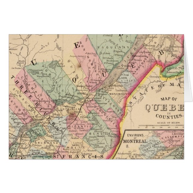Quebec Map by Mitchell (Front Horizontal)