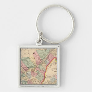 Quebec Map by Mitchell Keychain