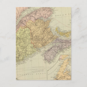 Quebec, New Brunswick, Nova Scotia Postcard