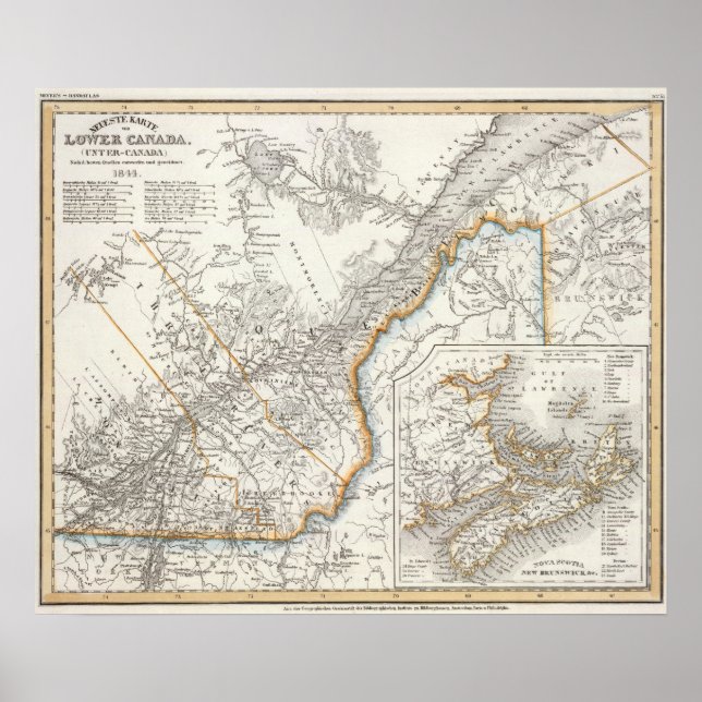 Quebec, Nova Scotia, New Brunswick Poster (Front)