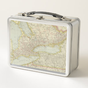Quebec, Ontario, Canada Metal Lunch Box