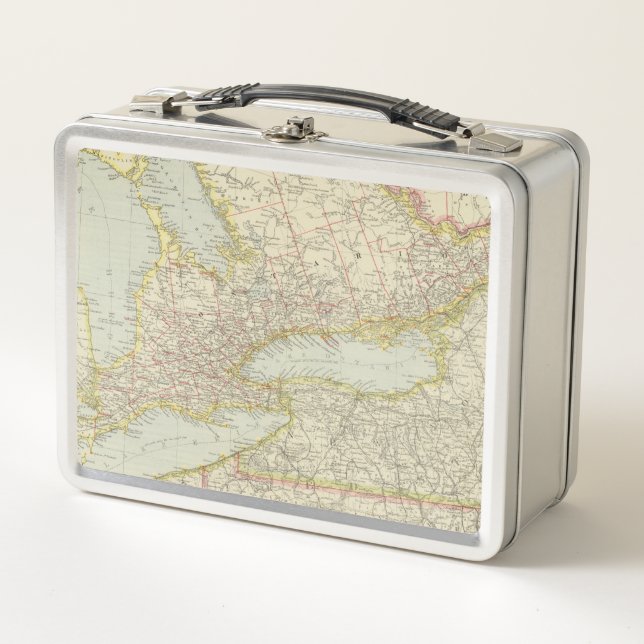 Quebec, Ontario, Canada Metal Lunch Box (Front)