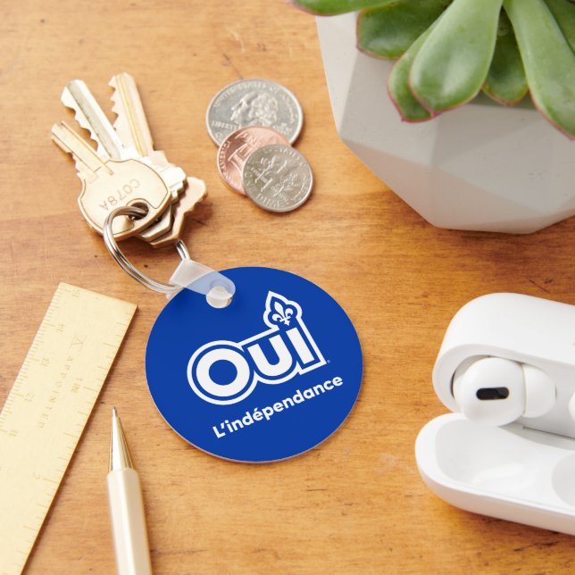 Quebec OUI Independance Keychain (Desk)