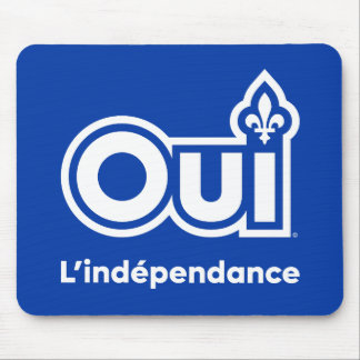 Quebec OUI Independance Mouse Pad