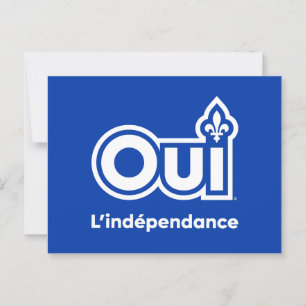 Quebec OUI Independance Postcard