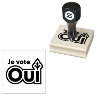 Quebec OUI Rubber Stamp