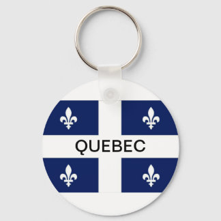 Quebec Province Flag Keychain