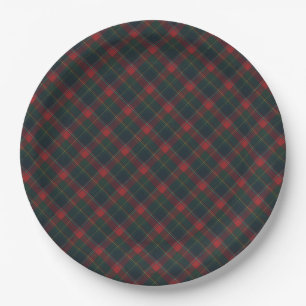 Quebec  Provincial Tartan  Paper Plate