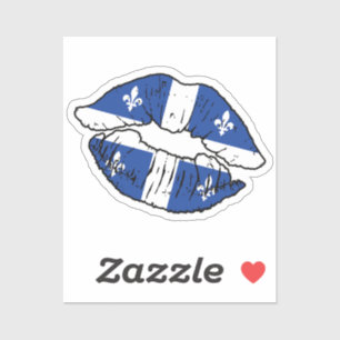Quebec Quebecer Lipstick Love Flag