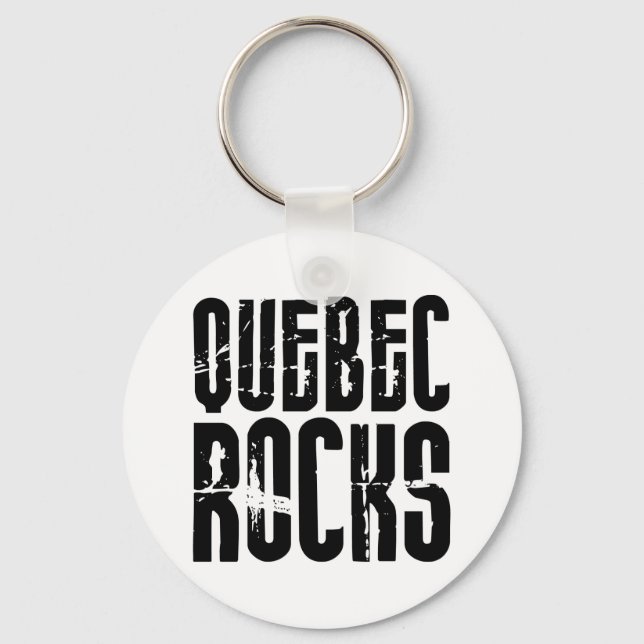 Quebec Rocks Keychain (Front)