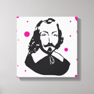 Québec Samuel de Champlain 1608 Pois Rose Français Canvas Print