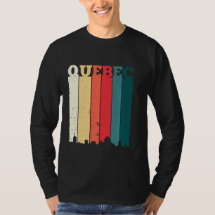 Quebec Skyline Canada Pride Vacation Travel Canadi T-Shirt