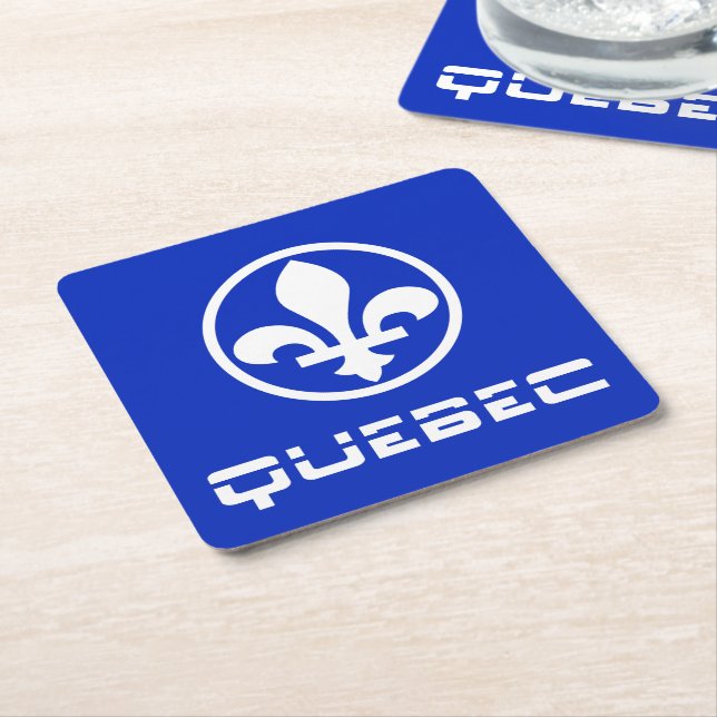 Quebec Square Paper Coaster (Angled)