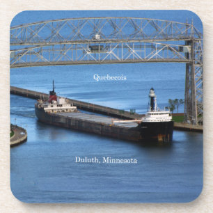 Quebecois Duluth set of 6 hard plastic coasters