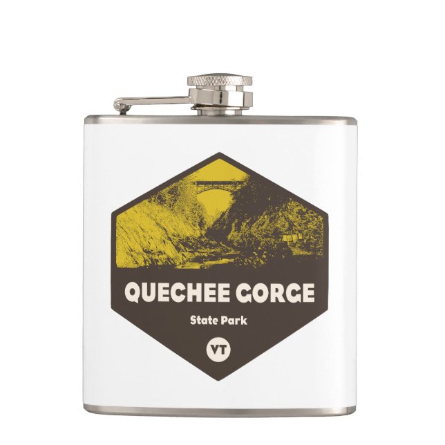 Quechee Gorge State Park Vermont Hip Flask (Front)