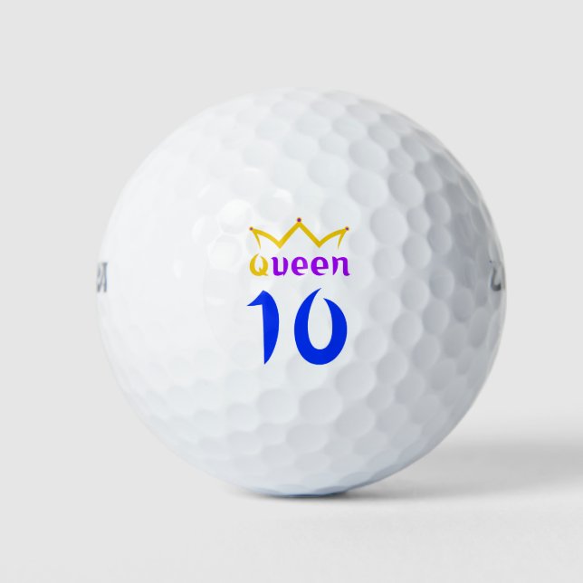 Queen 10 golf balls (Front)