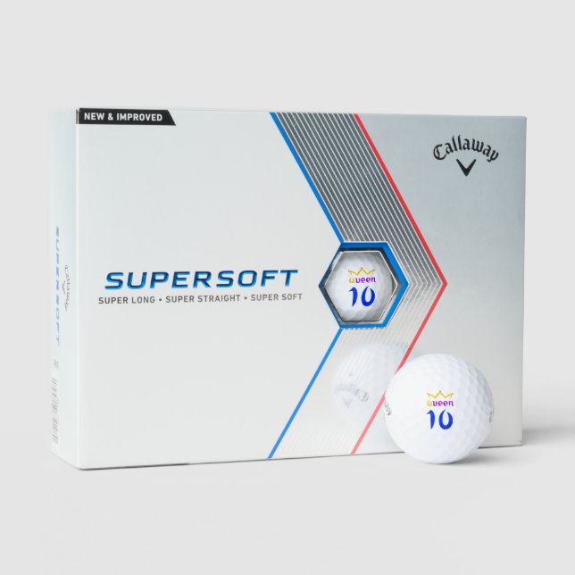 Queen 10  golf balls (Packaging)