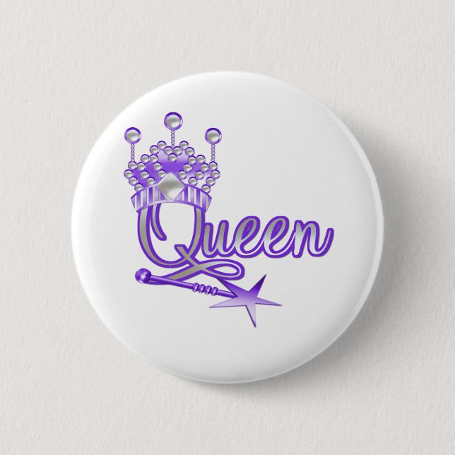 Queen 2 Inch Round Button (Front)