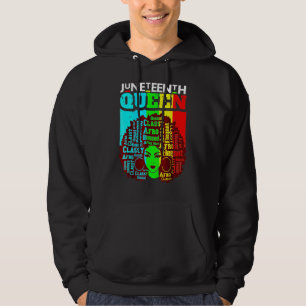 Queen Afro Melanin Black Girl Magic Hoodie