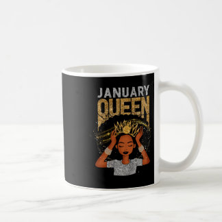 Queen Afro Melanin Girl Pray Birthday Black Histor Coffee Mug